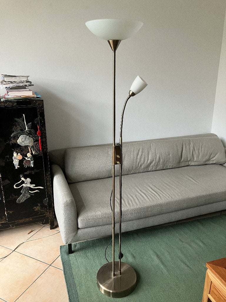 staande schemerlamp met dimmer, Ophalen, Gebruikt, Overige materialen, 150 tot 200 cm