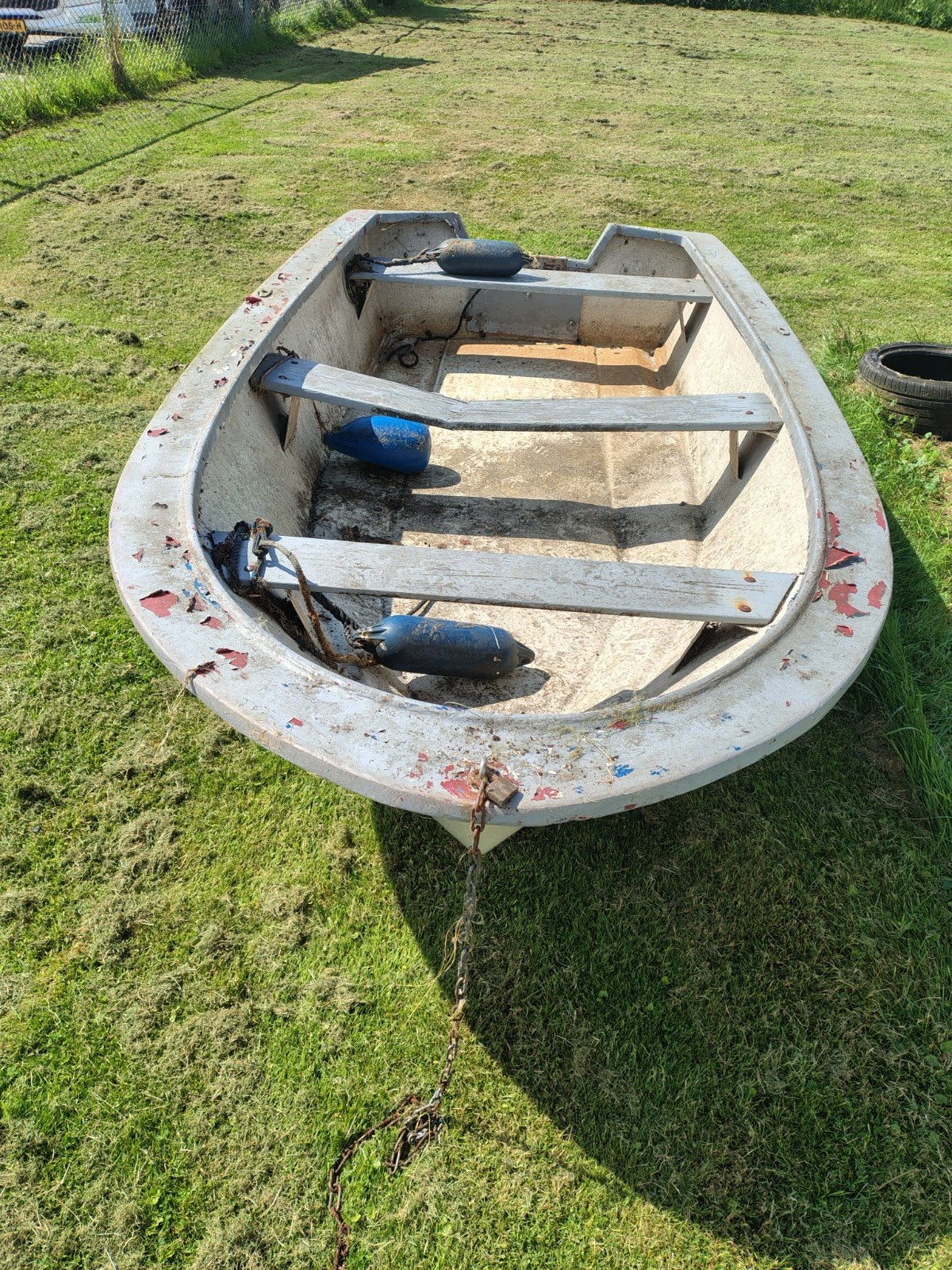 Bootje te koop eventueel met 10 pk buitenboord motor., Ophalen, Gebruikt, Overige typen, Motorboot