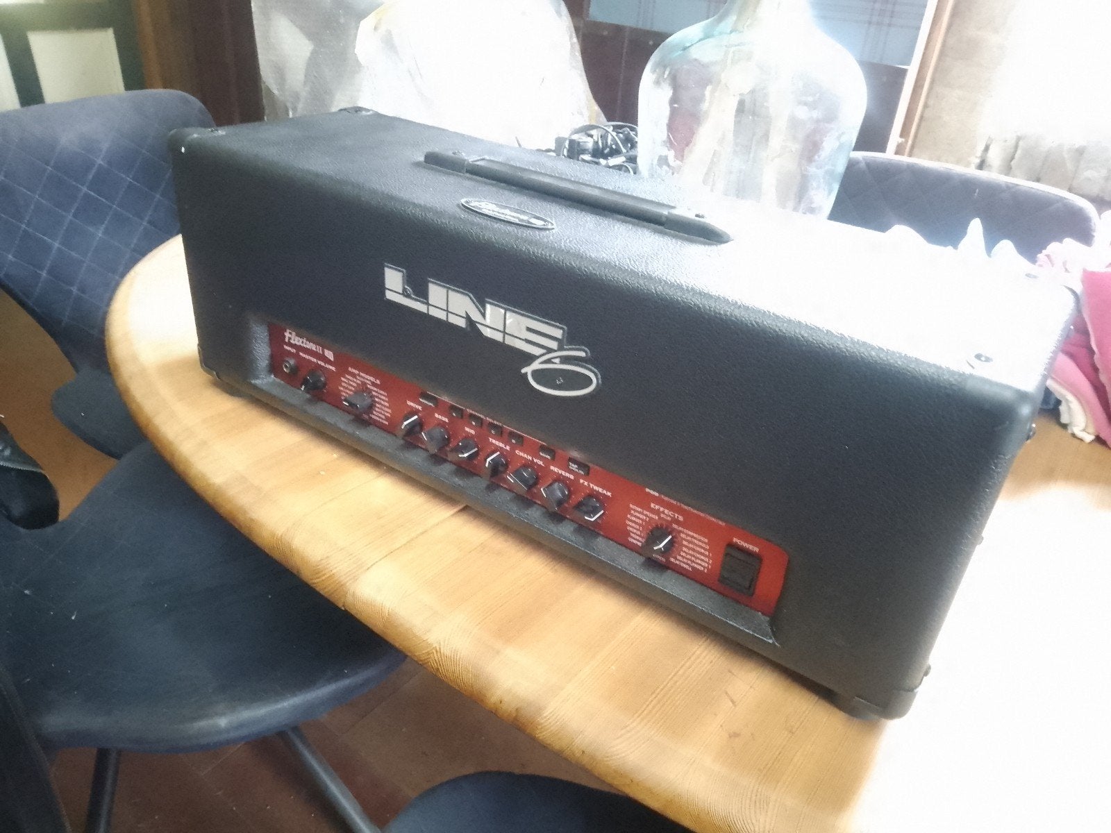 Line 6 Flextone II HD gitaarversterker met FB4 controller, Ophalen of Verzenden, Gebruikt, 100 watt of meer