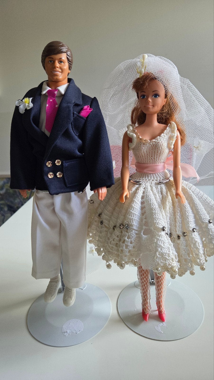 Vintage Barbie en Ken bruidspaar poppen, Verzenden, Gebruikt, Barbie