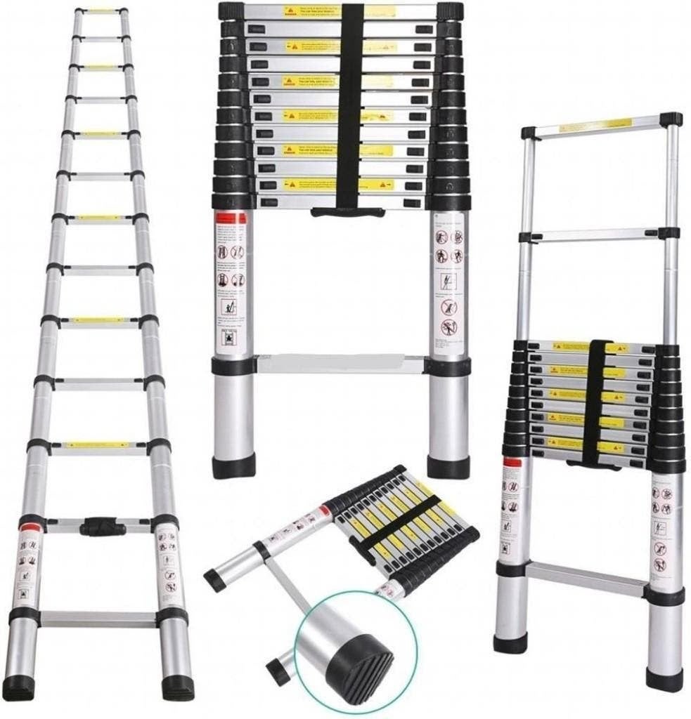 Telescoopladder 3.8 mtr. - Nieuw, Caravans en Kamperen, -, Nieuw, Ophalen of Verzenden, Info@partijdirect.nl