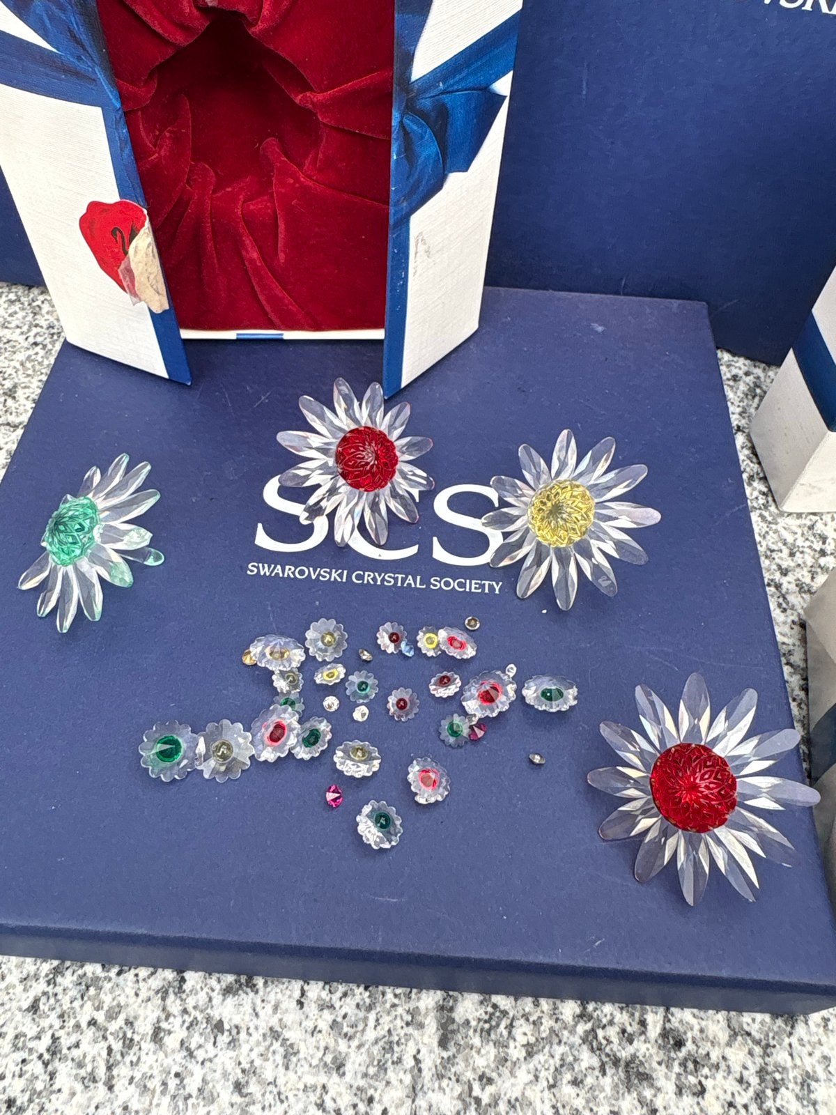 Swarovski Madeliefjes - Kristallen Bloemen Decoratie, Verzamelen, Swarovski, Ophalen, Zo goed als nieuw, Figuurtje