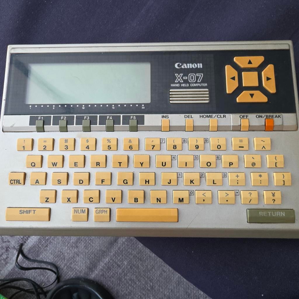 Vintage Canon X-07 Microcomputer - Werkt niet, Computers en Software, Ophalen of Verzenden, Canon