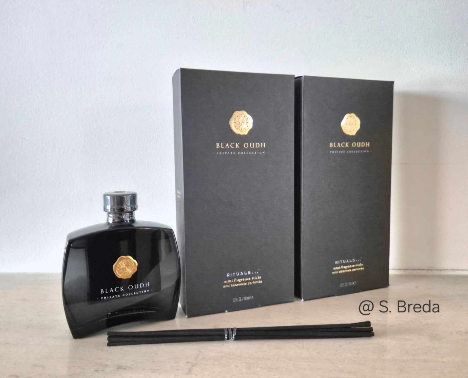 Rituals | Black Oudh | Geurstokjes Geurstokken 100 ml, Huis en Inrichting, Ophalen of Verzenden, Nieuw, Zwart, Glas