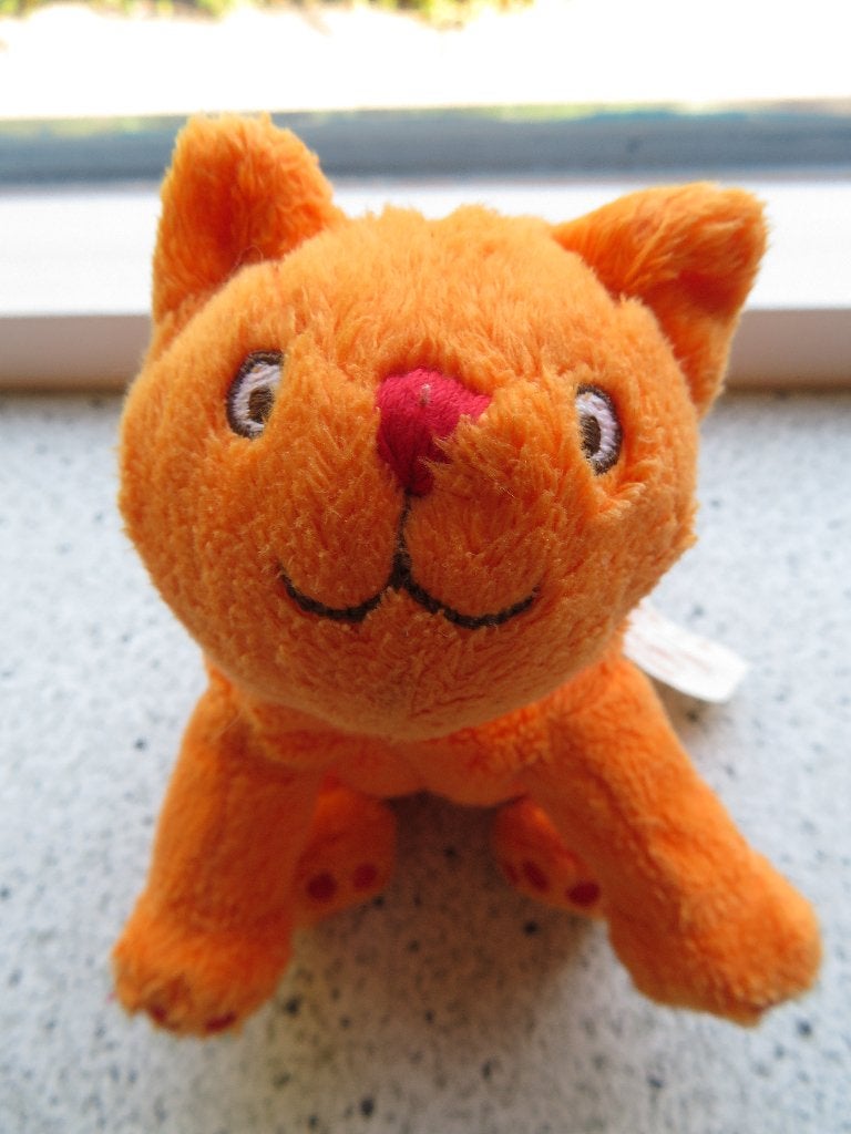 Poes Dikkie Dik Jet Boeke Happy Horse kleine maat ca 14 cm, Oranje, Wasbaar, Ophalen of Verzenden, Zo goed als nieuw