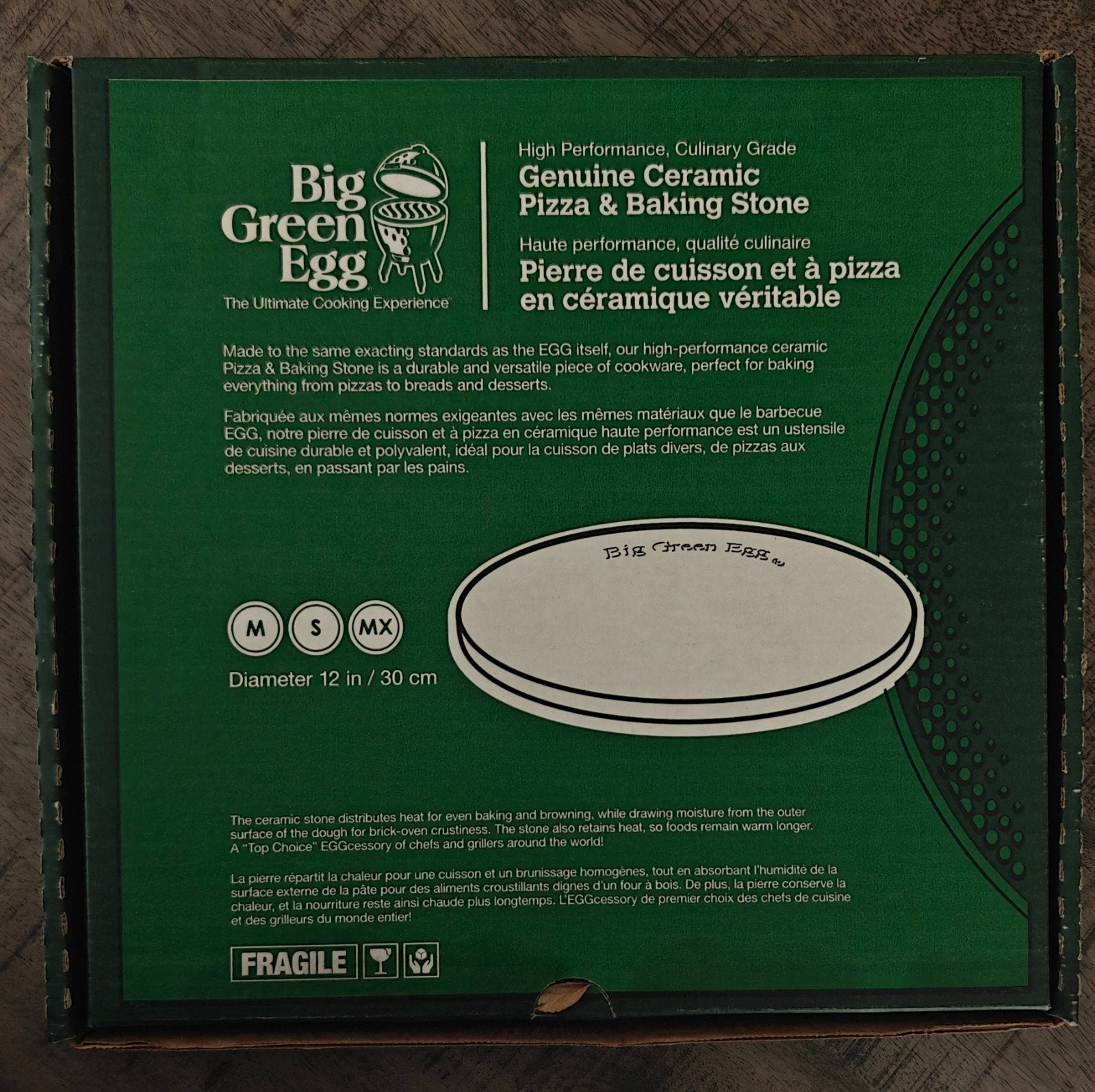 Big Green Egg Pizzasteen, Ophalen of Verzenden