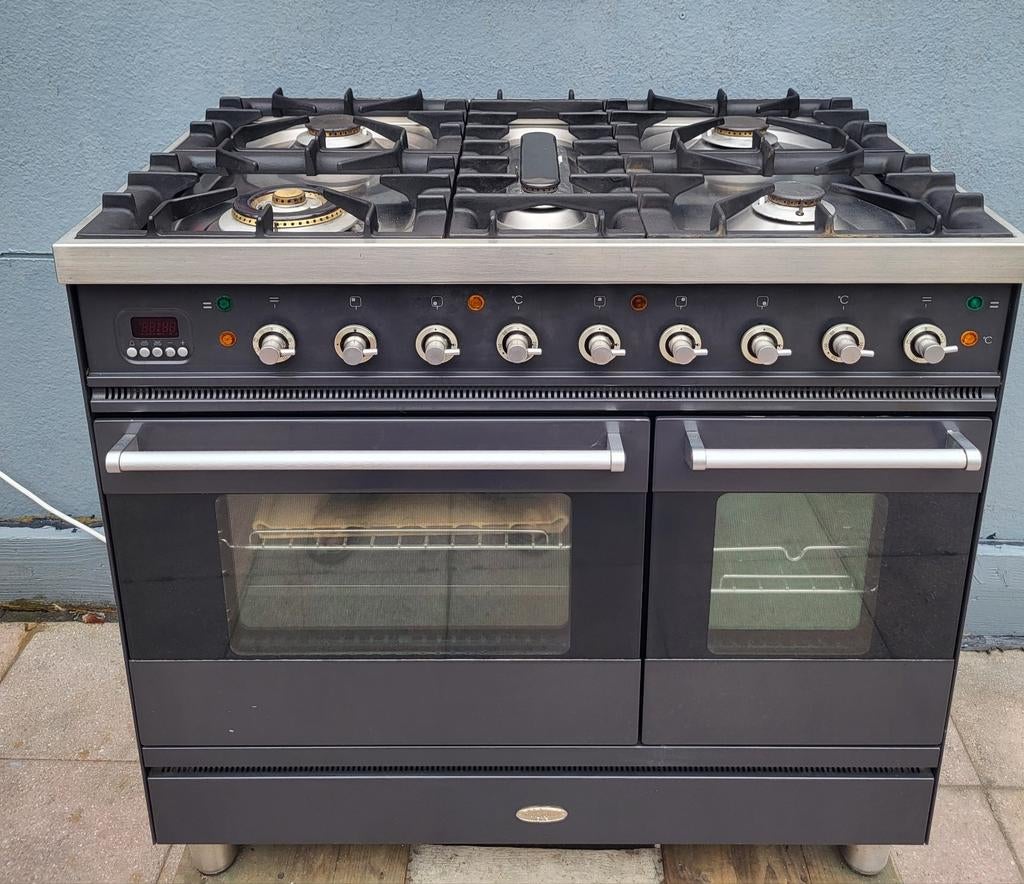 Smeg Fornuis met Dubbele Oven en 6 Gasbranders, 60 cm of meer, Energieklasse A of zuiniger, Grill, Ophalen of Verzenden