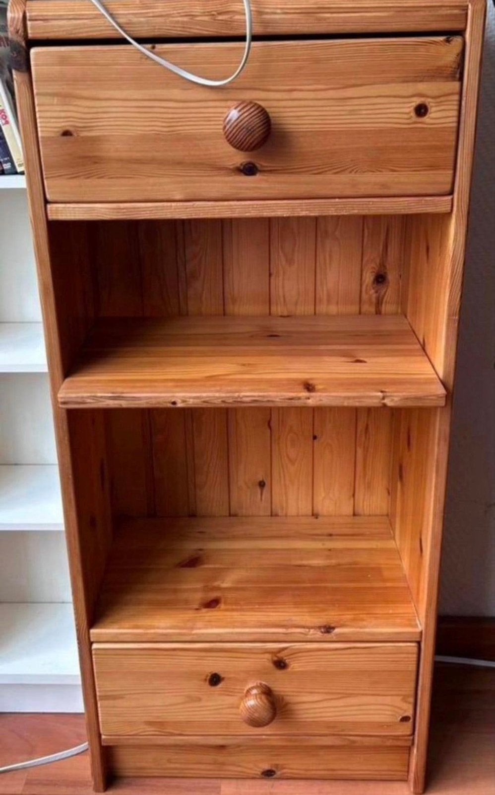 Houten kastje met lades en planken, Ophalen, Zo goed als nieuw