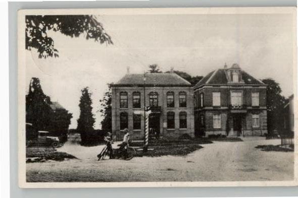 Opheusden Gemeentehuis + Pastorie  st 1952, Verzamelen, Verzenden, 1940 tot 1960, Gelopen, Gelderland