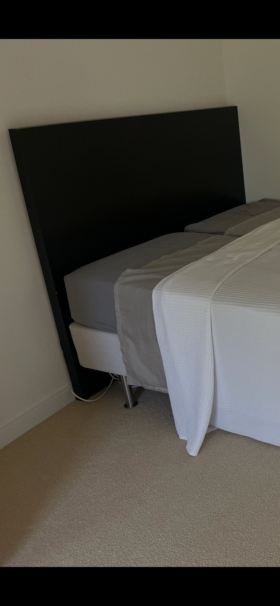Bedbord voor oa IKEA Sultan boxspring bed - Bruin, Huis en Inrichting, Slaapkamer | Bedden, Ophalen, Overige materialen, Gebruikt