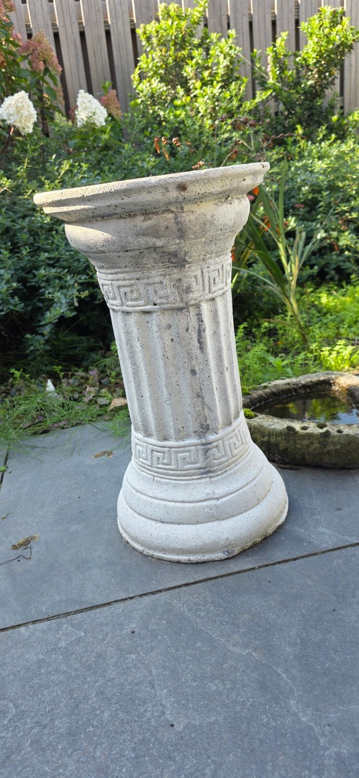 Decoratieve stenen sokkel - 46 cm hoog, Ophalen, Gebruikt, Steen, Overige typen