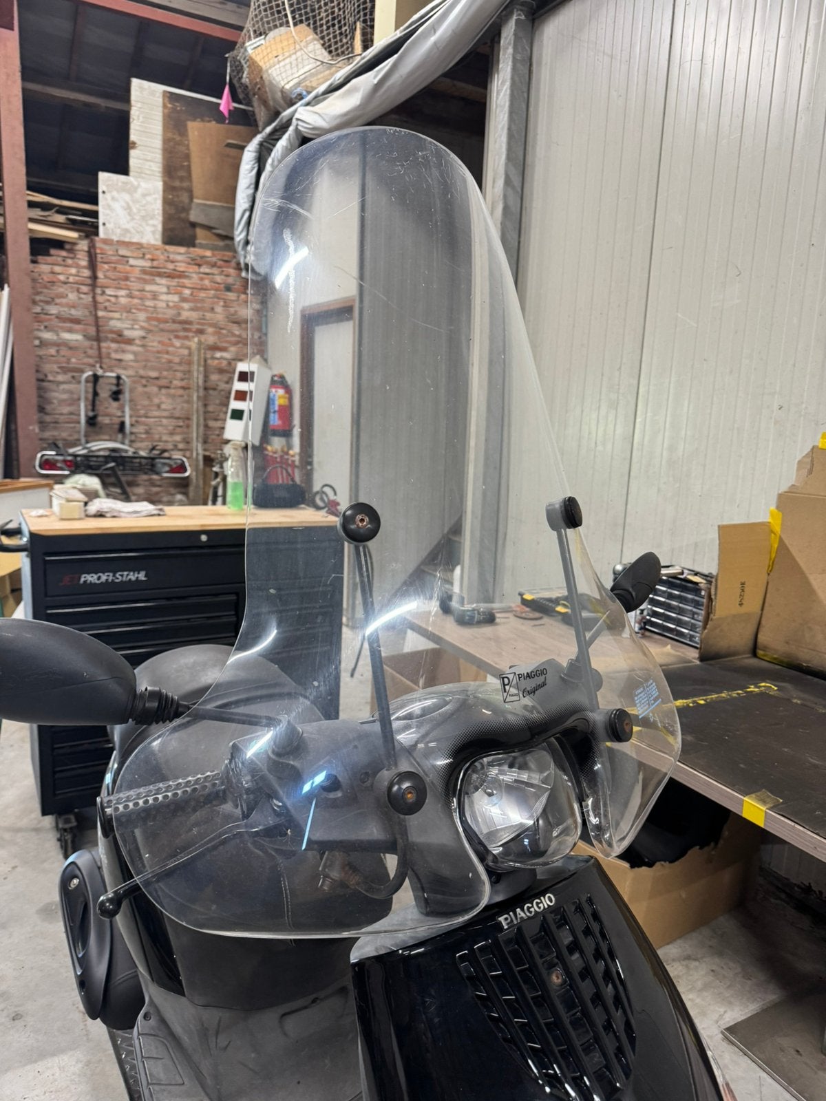 Orgineel hoog windscherm piaggio zip te koop, Ophalen, Zo goed als nieuw, Overige typen, Piaggio