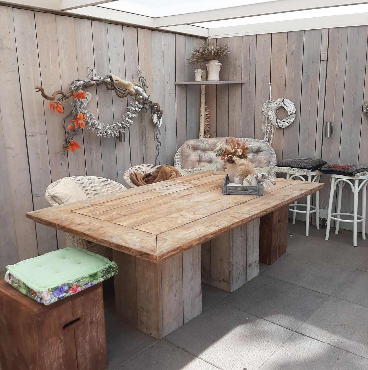 Robuuste houten tuintafel!
Hout, Ophalen, Gebruikt, Rechthoekig, Hout