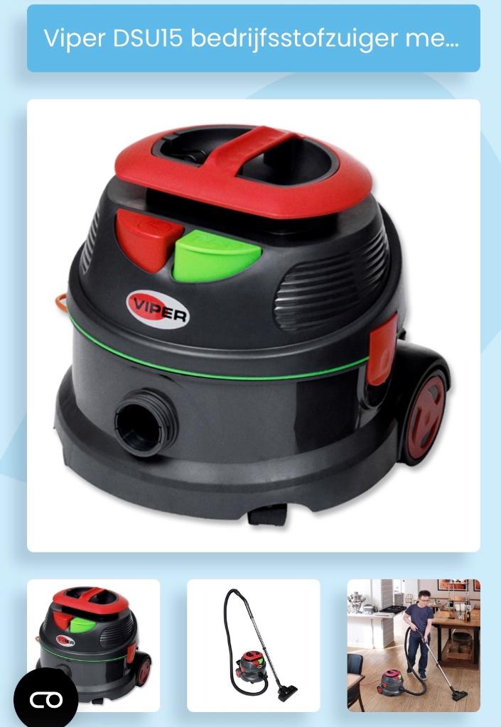 Stofzuiger Viper, Witgoed en Apparatuur, Stofzuigers, Geschikt voor harde vloeren, Zo goed als nieuw, Industriële stofzuiger, Minder dan 1200 watt