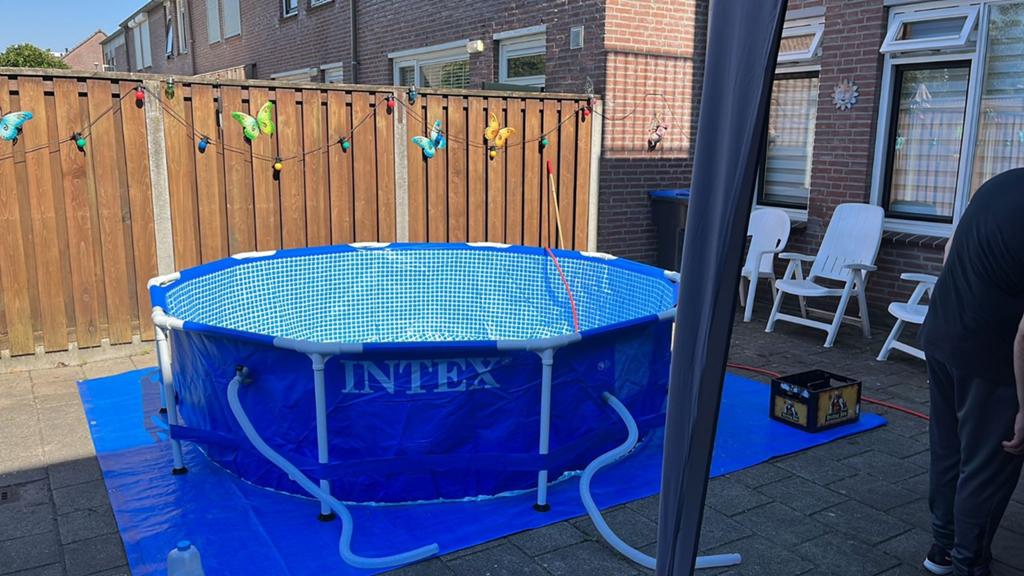 Zwembad met pomp zie foto's, Ophalen, Minder dan 80 cm, Rond, Opzetzwembad