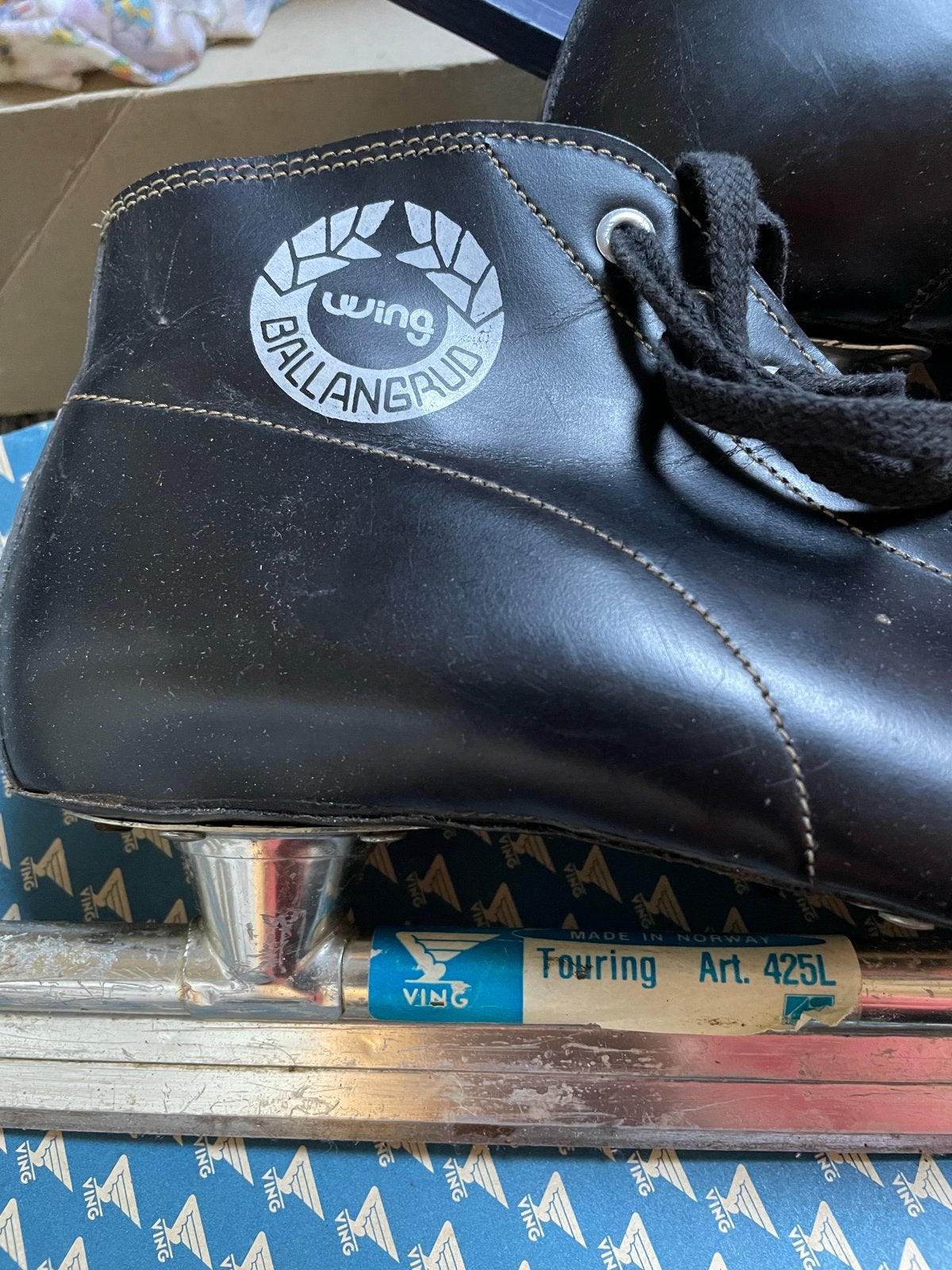 Ving Noren leren schaatsen maat 39 incl. beschermers, Ophalen of Verzenden, Zo goed als nieuw, Noren, Viking