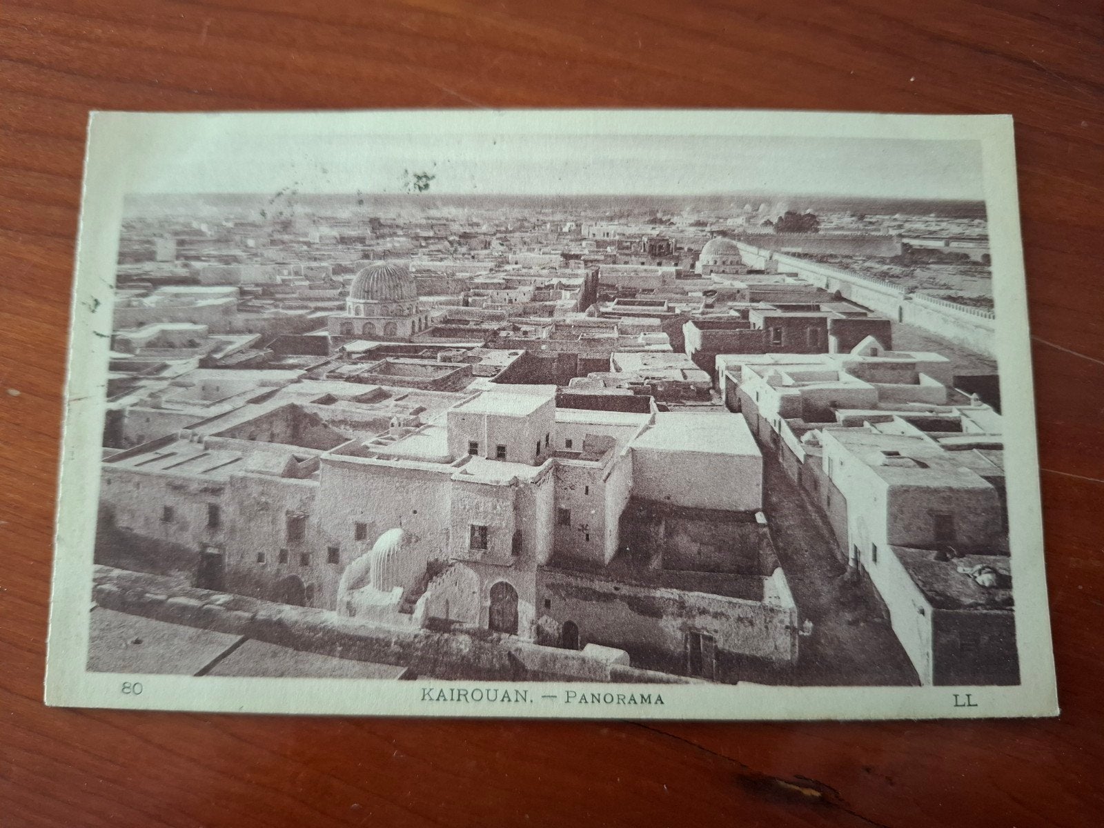 Oude ansichtkaart Kairouan, Tunesië - Panorama (1926), Ophalen of Verzenden, 1920 tot 1940, Gelopen, Buiten Europa