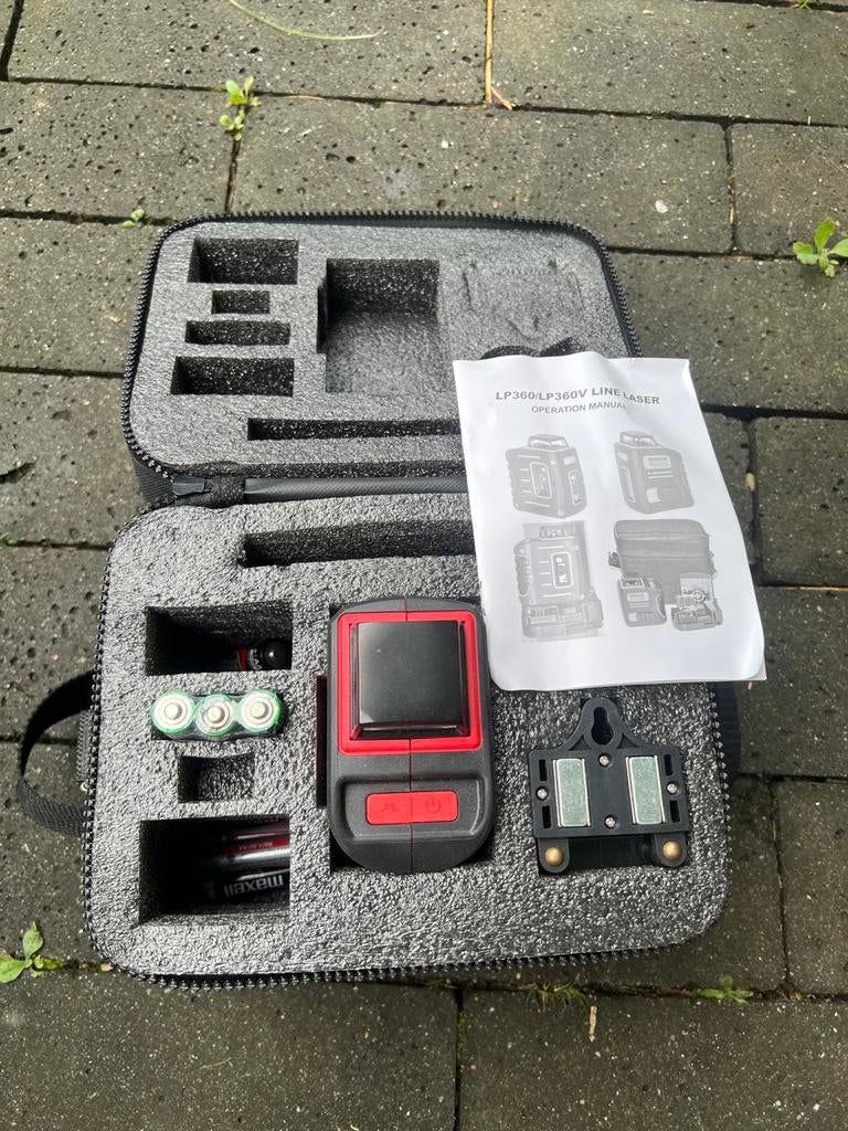 LP360/LP360V Lijnlaser met accessoires en koffer, Ophalen, Zo goed als nieuw, Overige meters