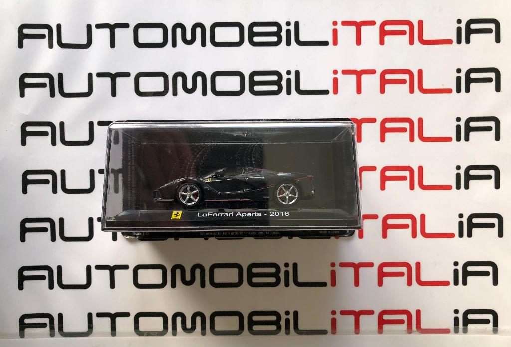 Ferrari LaFerrari Aperta Nero Metallizato 2016 Schaal 1:43, Ophalen of Verzenden, Nieuw, Auto, Overige merken