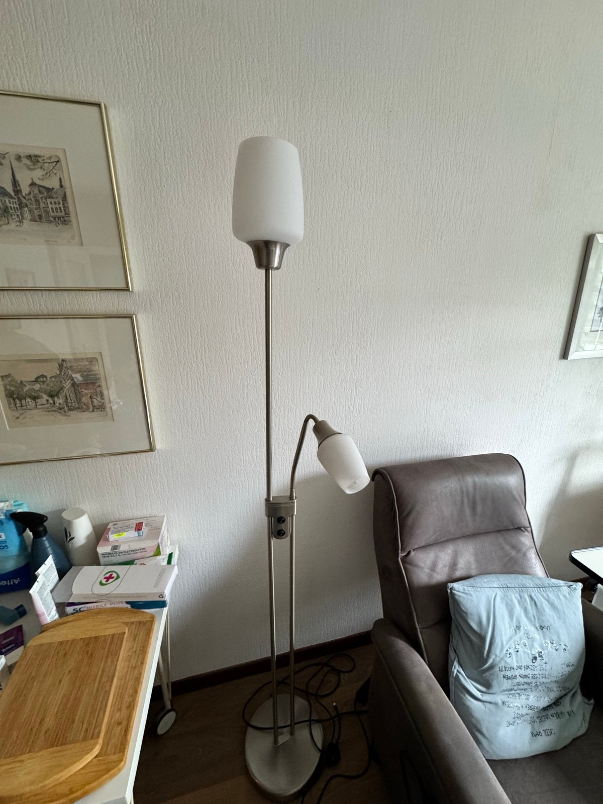 Diverse lampen: staande lamp, hanglampen, Overige merken, Gebruikt, Meerkleurig, E27 (groot)