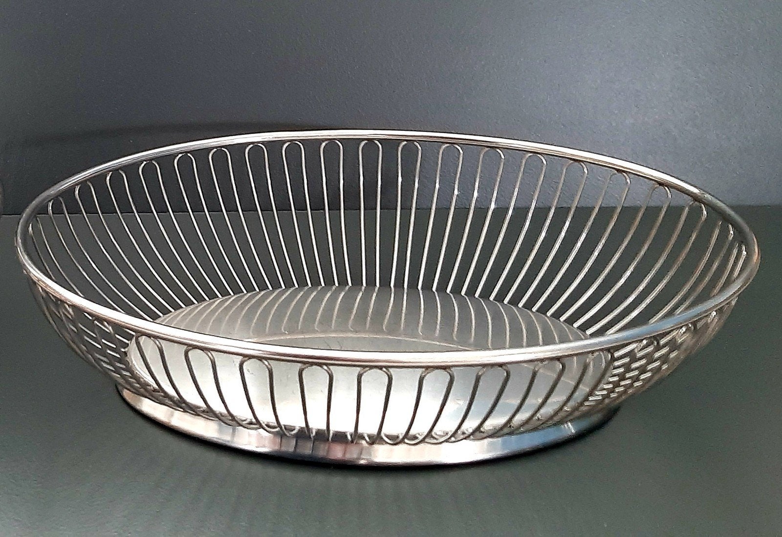 Twee broodschalen Alessi/Motta design, Zilver, Gemerkt, Ophalen of Verzenden, Metaal