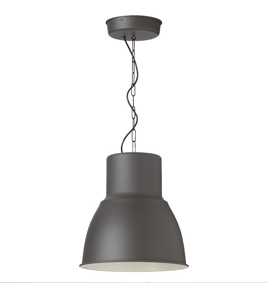 2x IKEA Hektar Hanglamp - Industriële Stijl, Ophalen, E27 (groot), Zo goed als nieuw, Metaal