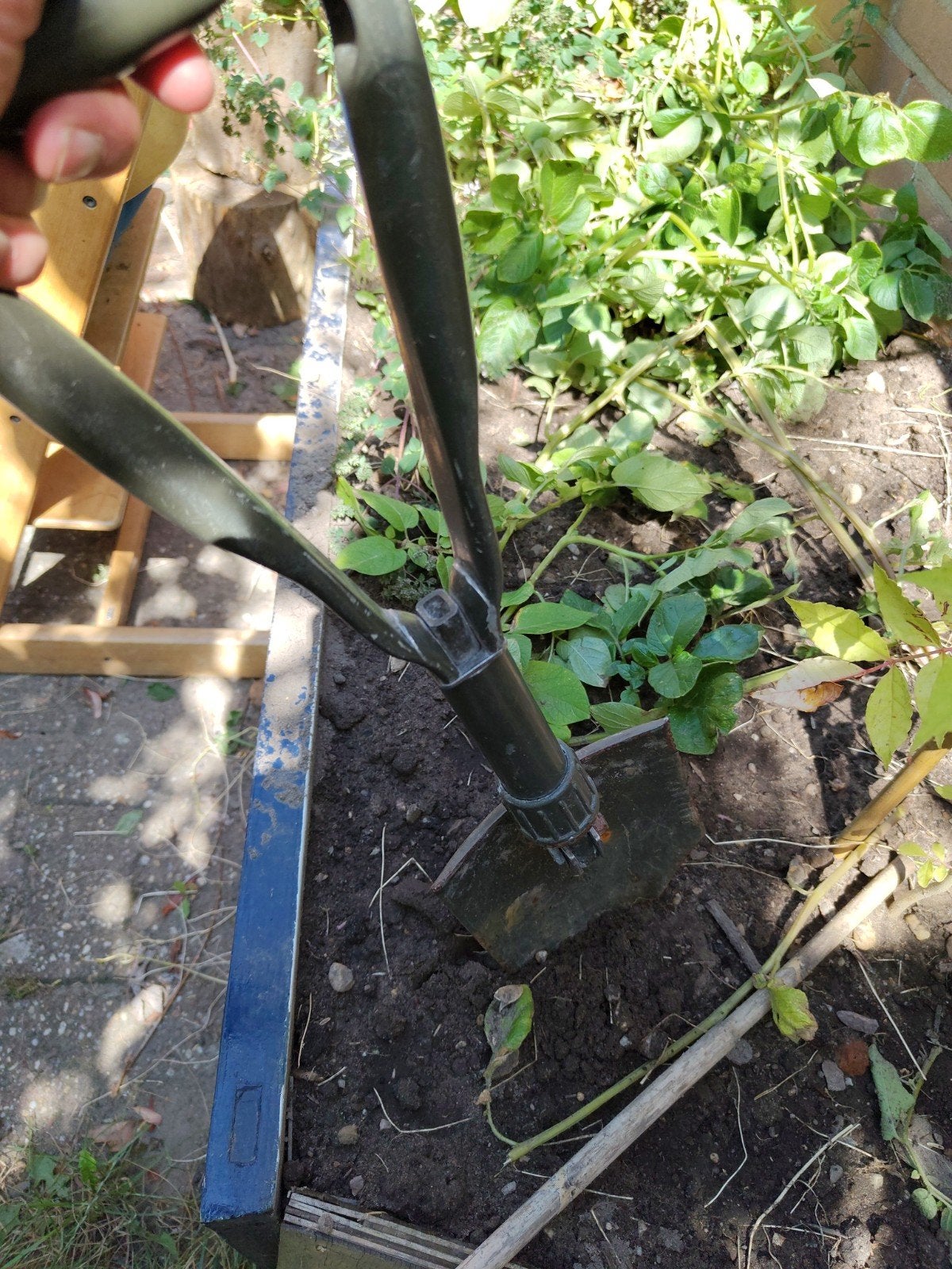 Opvouwbare militaire schop/spade, Tuin en Terras, Ophalen of Verzenden, Gebruikt, Schop