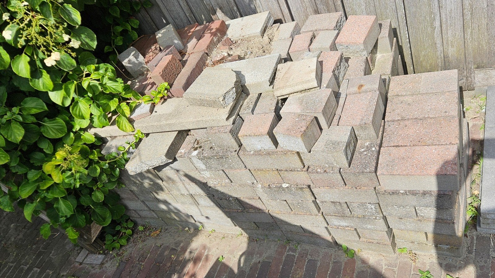GRATIS: Gebruikte betonklinkers, Ophalen, Gebruikt, Klinkers, 5 tot 10 m²