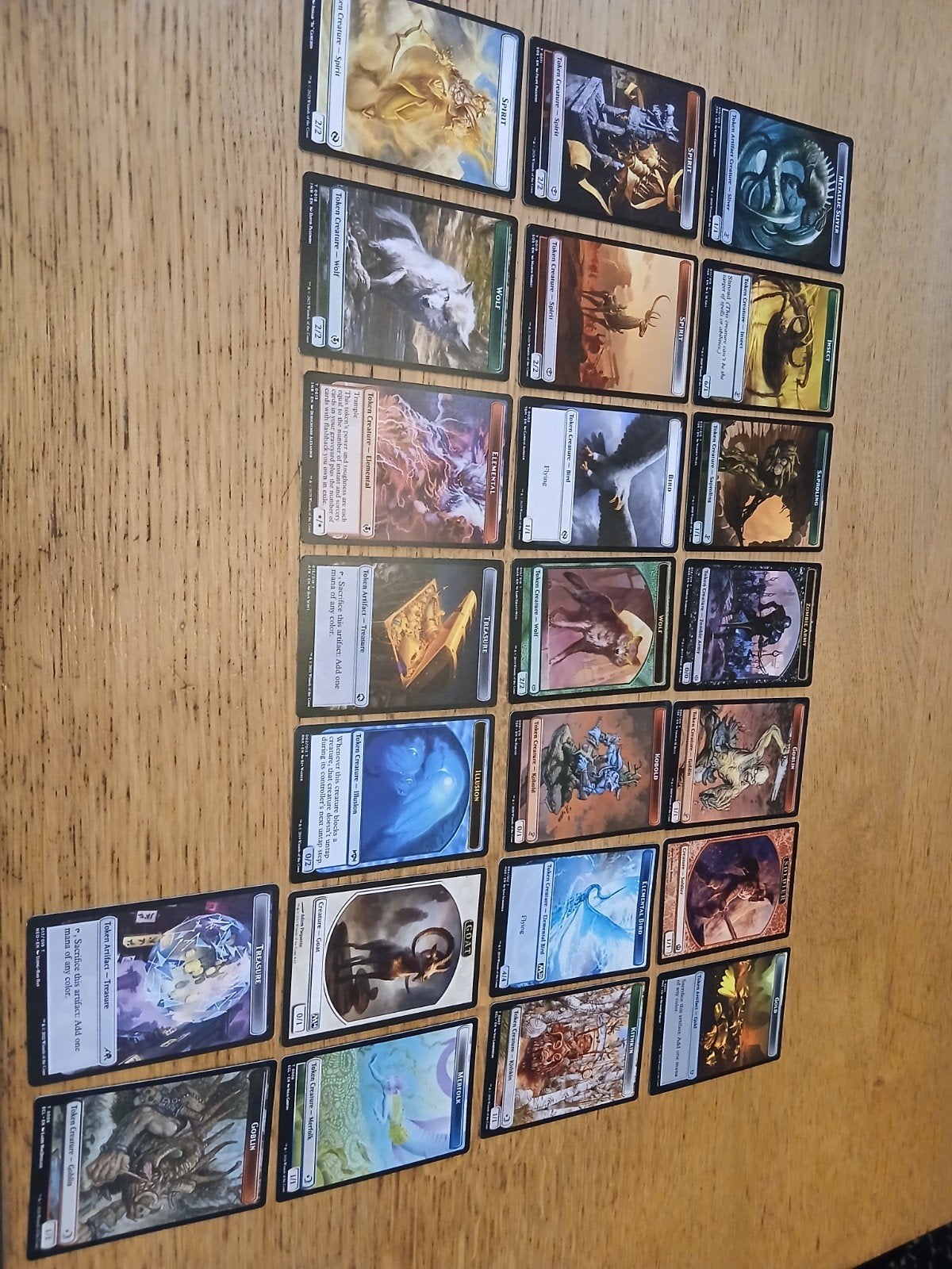 Magic: The Gathering Token Kaarten Collectie 23 stuks, Ophalen of Verzenden, Zo goed als nieuw, Meerdere kaarten