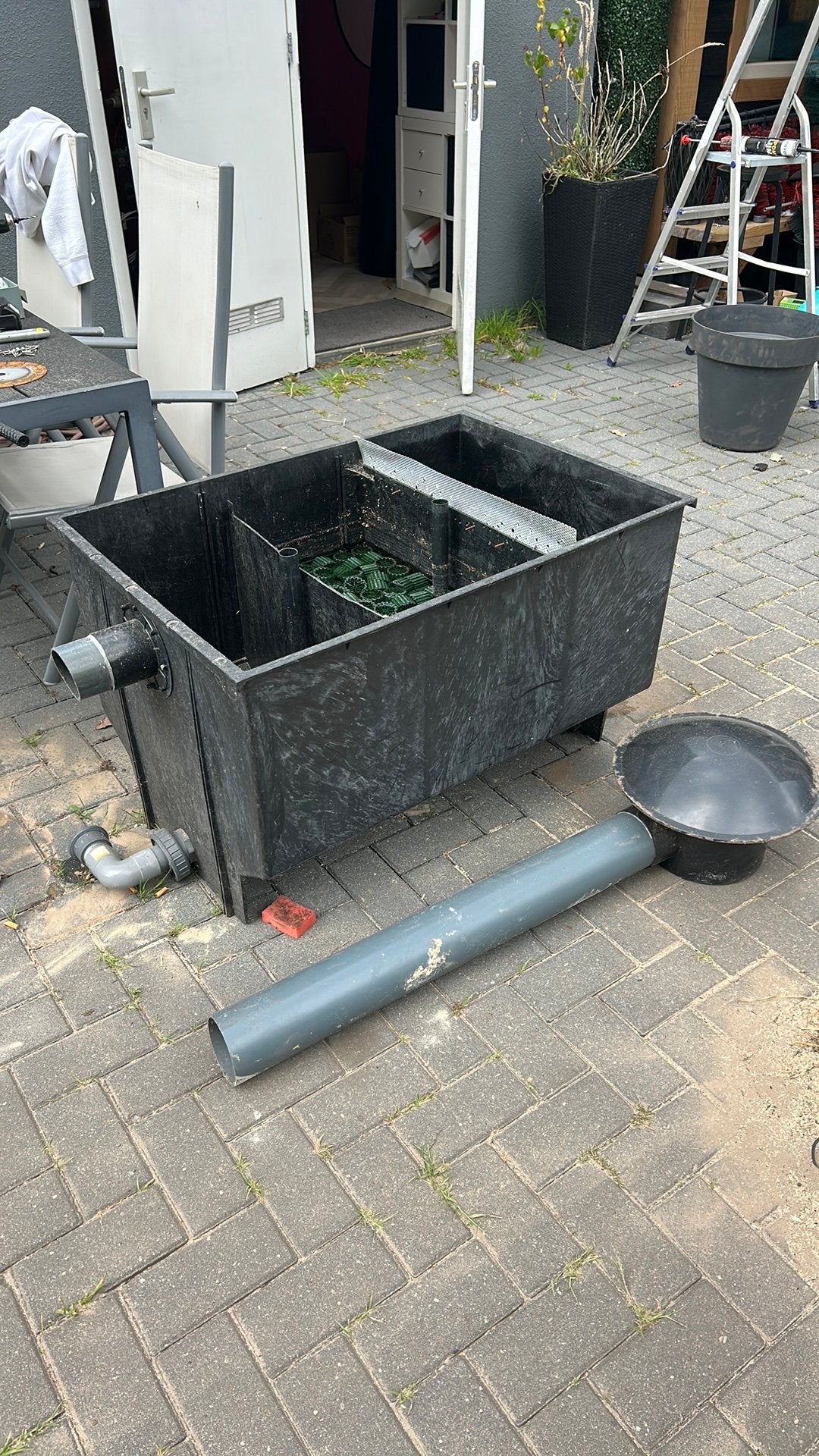 Vijver filter meerkamer filter met bio ballen, Ophalen of Verzenden, Zo goed als nieuw