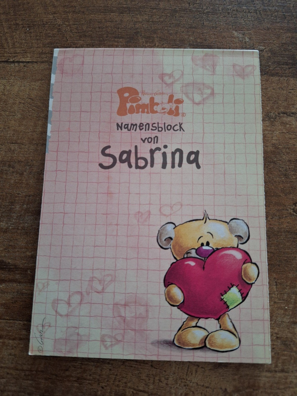 Diddl-Pimboli namenblokje Sabrina - Generatie 1, Verzamelen, Ophalen of Verzenden