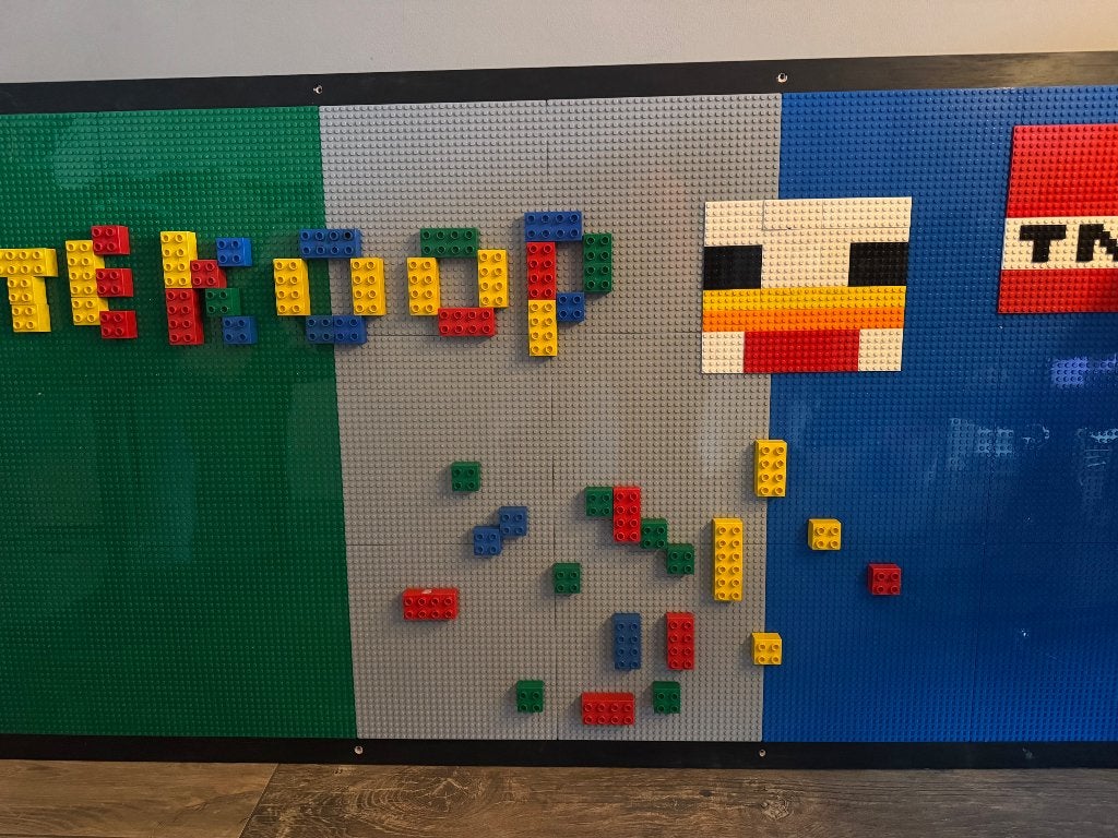 Lego duplo speelwand bouwplaat groen blauw grijs, Ophalen, Zo goed als nieuw, Accessoire, Lego