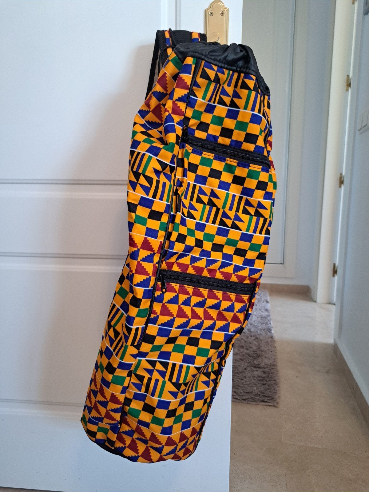 Unieke Yogamat Tas met Afrikaanse Print - Handig en Stijlvol, Ophalen of Verzenden, Nieuw, Yogatas