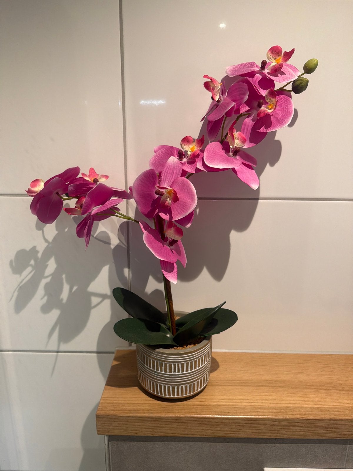IKEA Kunstorchidee Roze - 50x40cm, Binnen, Roze, Kunstbloem, Ophalen of Verzenden