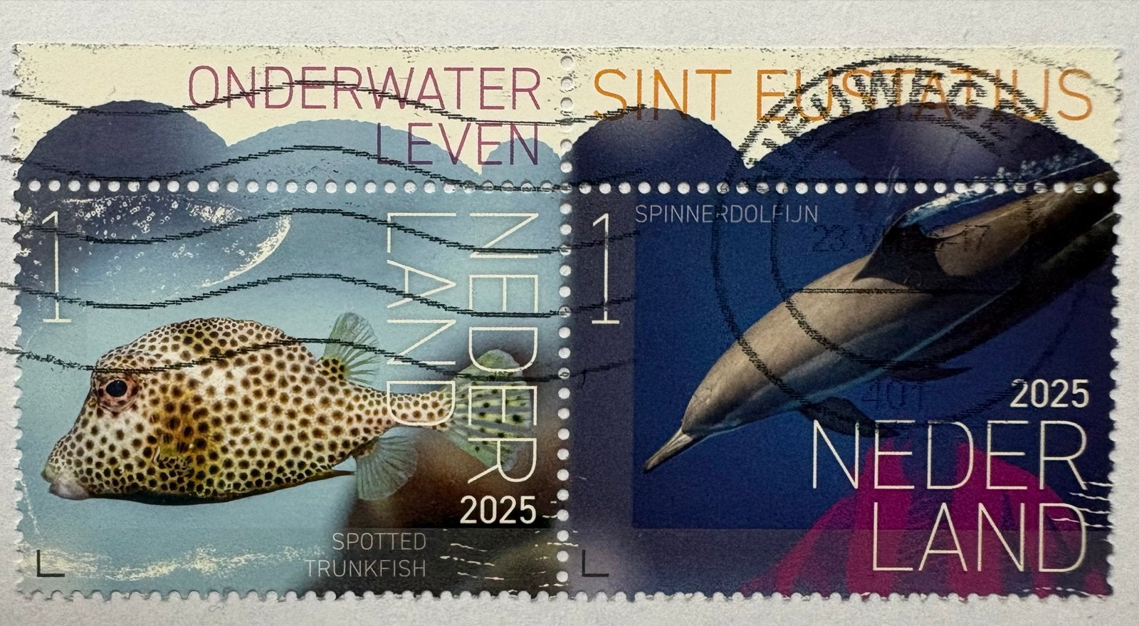 Nederlandse postzegels 2025: Onderwaterleven, Ophalen of Verzenden, Na 1940, Gestempeld