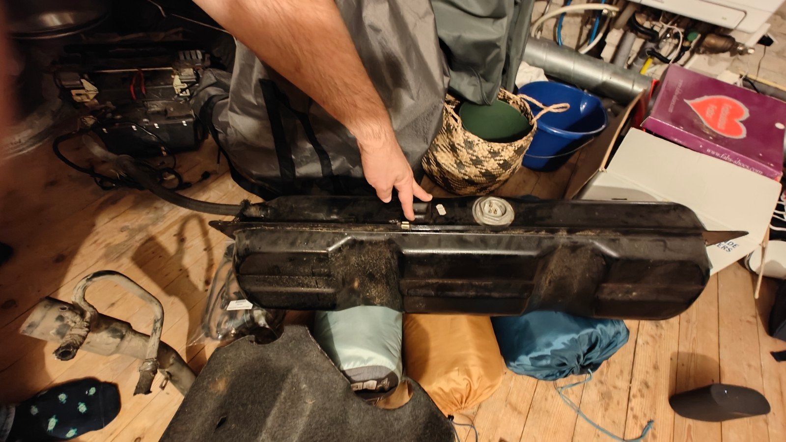 BMW E30 M3 Zusatztank met bekleding, vulpijp en kabelboom, Ophalen of Verzenden, Gebruikt, BMW
