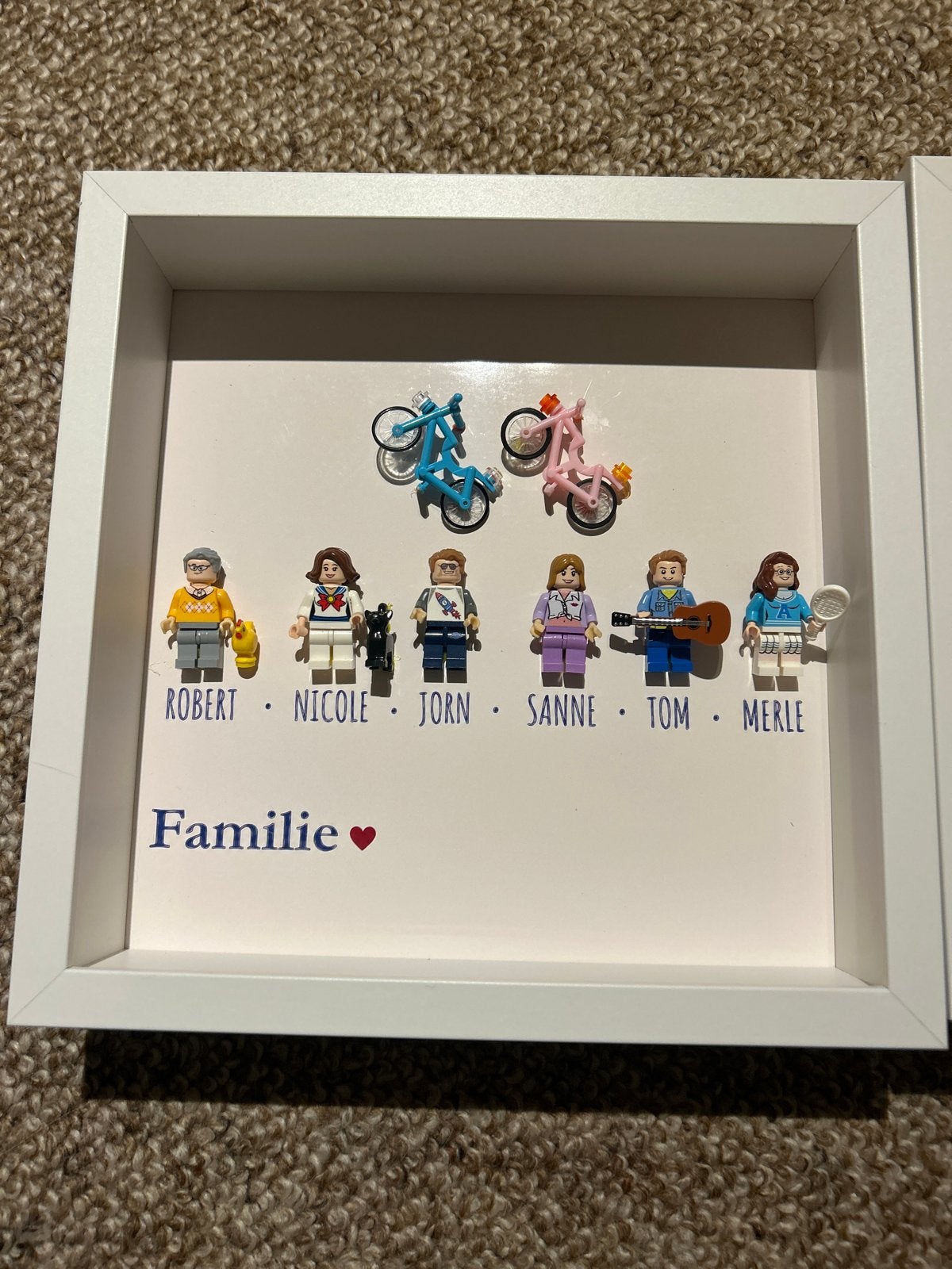 Gepersonaliseerde Lego Familie Lijst - Uniek Cadeau, Handgemaakt, Nieuw, Ophalen of Verzenden, Fotolijst