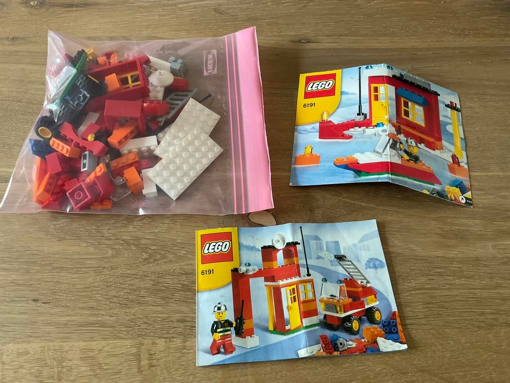 Lego basic 6191, Brandweer bouwset, Overige thema's, Lego, Ophalen of Verzenden, Complete set
