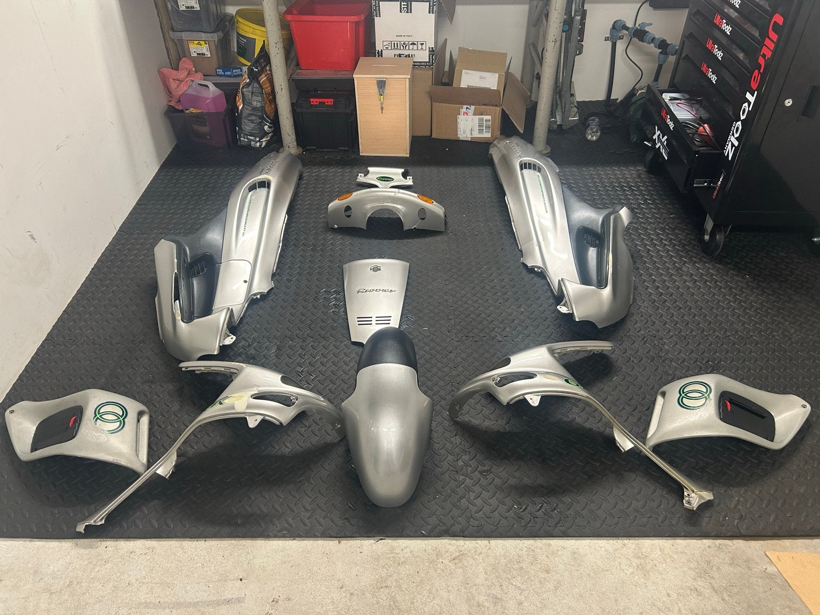Gilera Runner Kappenset Grijs, Ophalen of Verzenden, Gebruikt, Kap, Piaggio