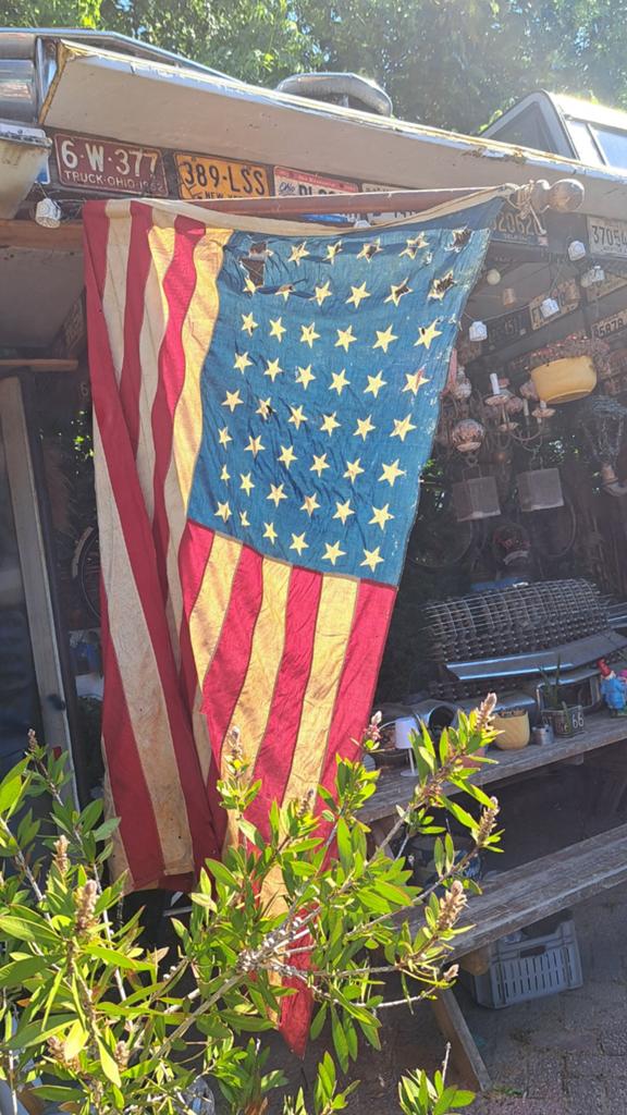 Usa Amerikaanse vlag zeer oud 48 steren 1950 of ouder, Diversen, Vlaggen en Wimpels, Ophalen