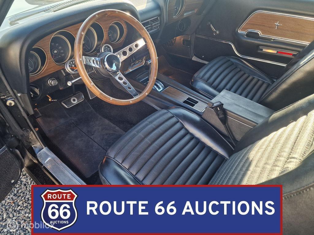 Ford Mustang Mach 1 | 1970 | Route 66 Auctions, Auto's, Overige carrosserieën, Zwart, Bedrijf, Handgeschakeld