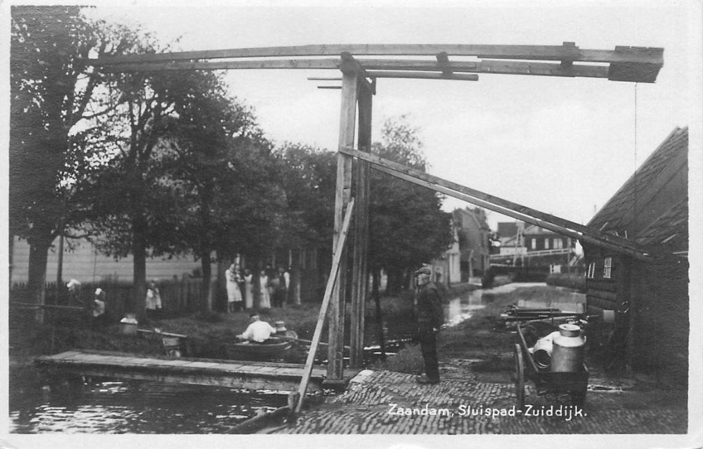 378-363-017 Zaandam Sluispad Zuiddijk, Verzenden, Voor 1920, Noord-Holland