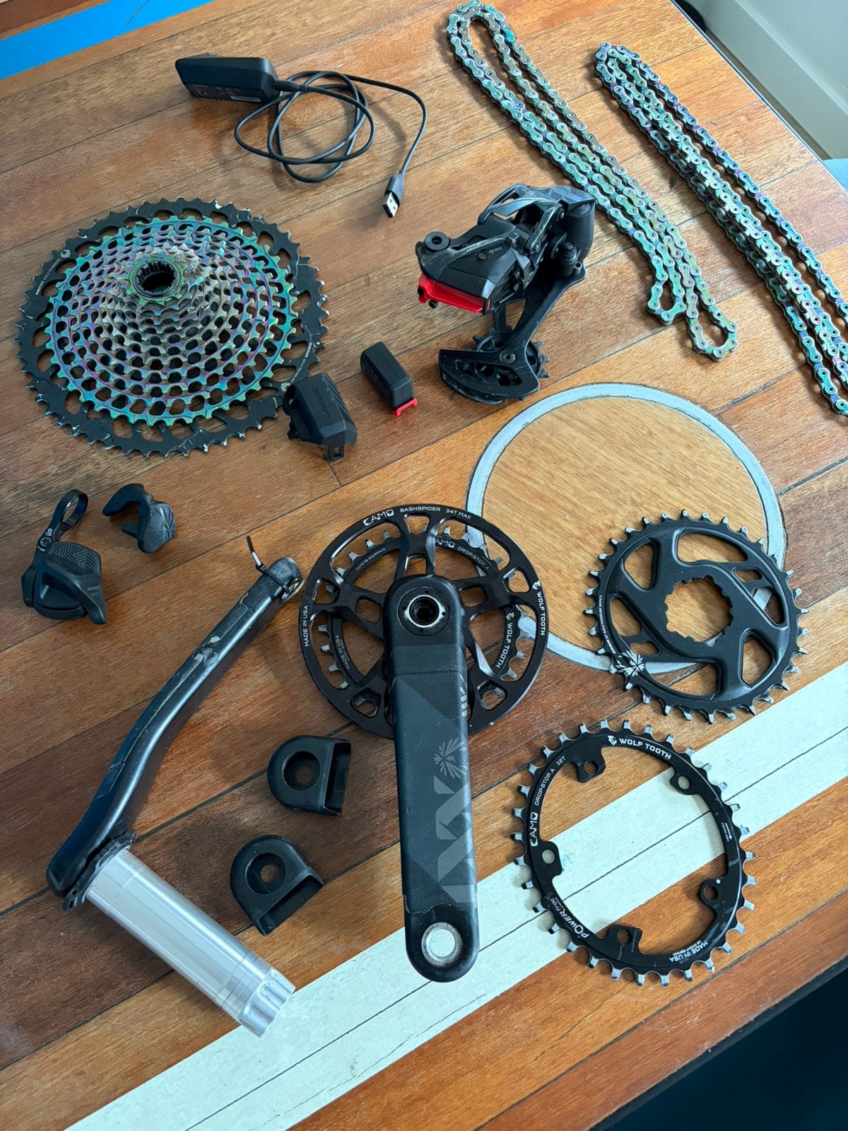 SRAM XX Eagle AXS 12-speed groepset | Compleet, Fietsen en Brommers, Fietsonderdelen, Gebruikt, Overige materialen, Ophalen of Verzenden