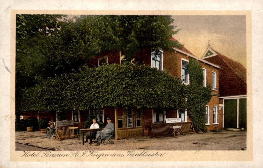 Veenklooster Hotel Pension Koopmand # 819, Verzenden, Voor 1920, Gelopen, Friesland