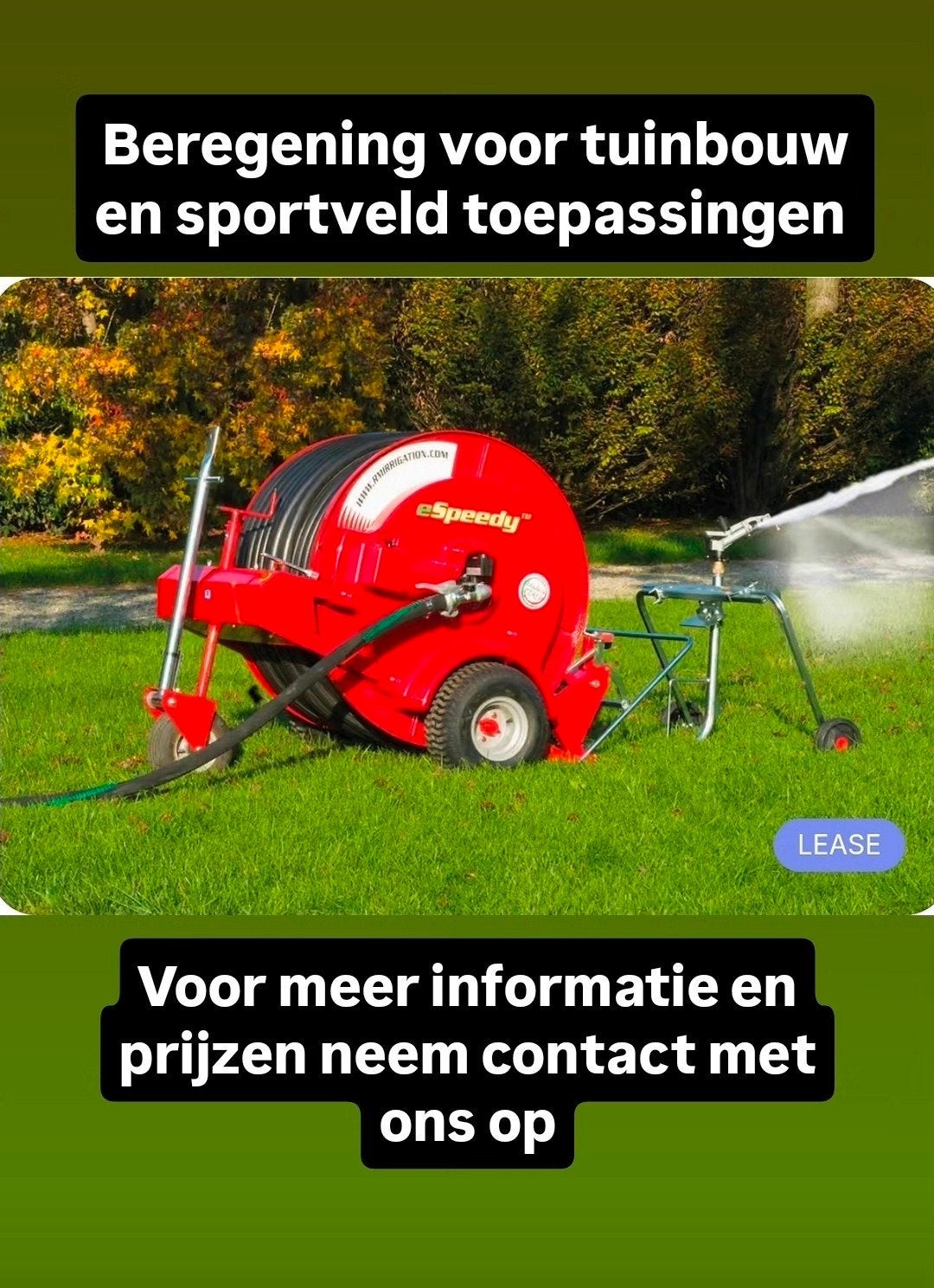 Beregeningshaspels voor tuinbouw of sportveld, Ophalen of Verzenden, Nieuw