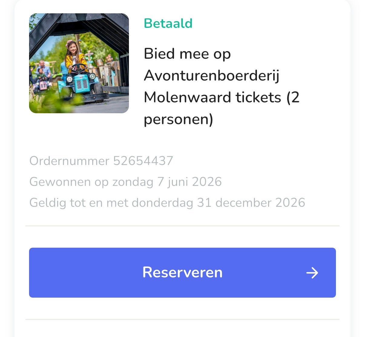 Fien en Teun avonturenboerderij 2 tickets, Drie personen of meer, Overige soorten
