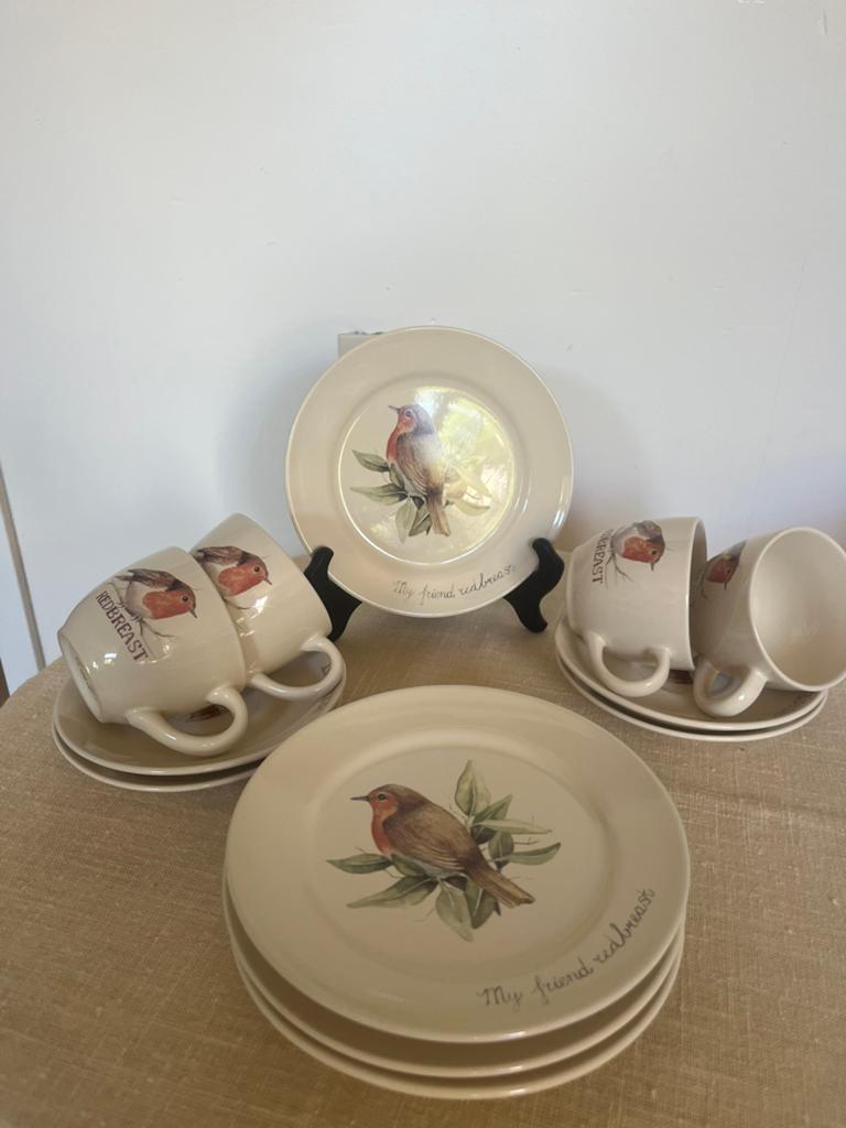 Jet ter Steege Redbreast servies, Ophalen of Verzenden