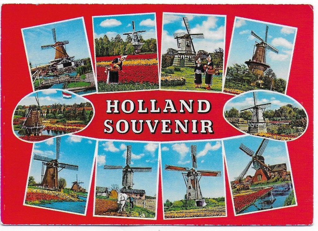 Holland souvenir - ongelopen ansichtkaart ( b5357 ), Ophalen of Verzenden, 1980 tot heden, Gelopen, Zuid-Holland