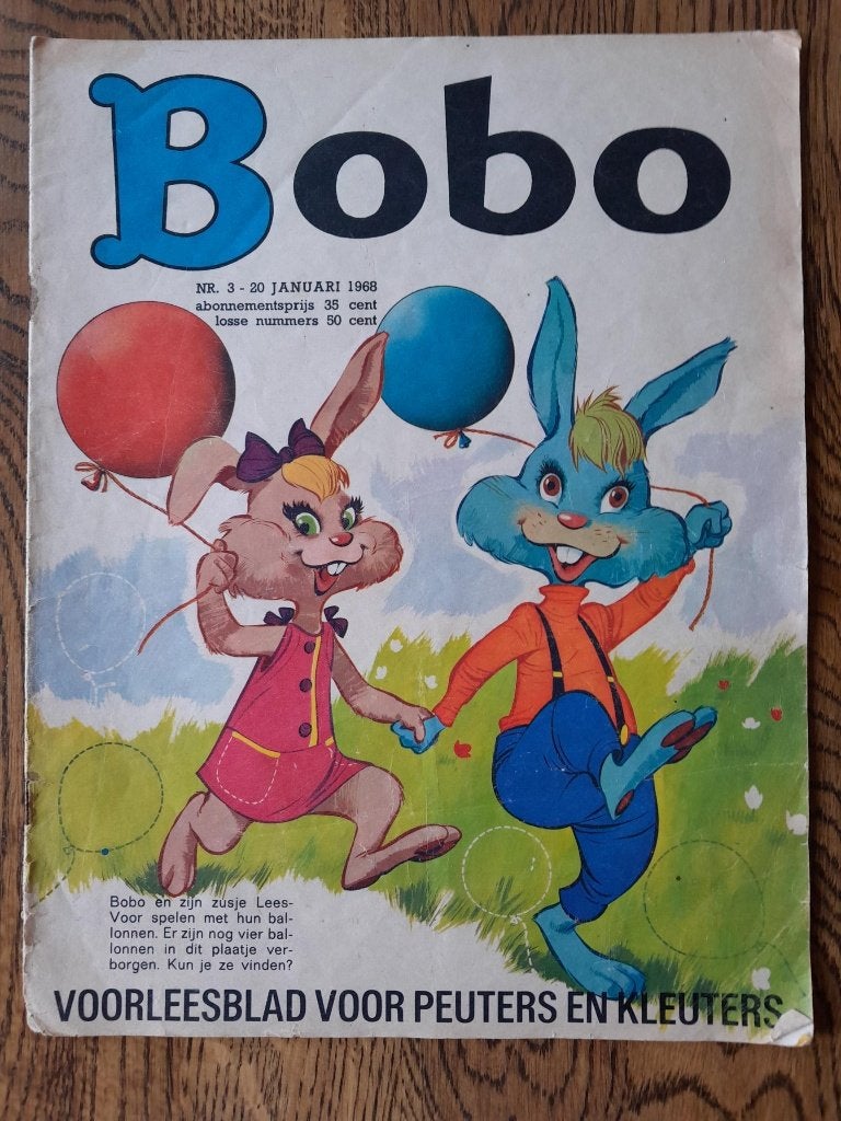 Bobo 1968 nr. 3 tijdschrift 1968, Ophalen of Verzenden, Gelezen