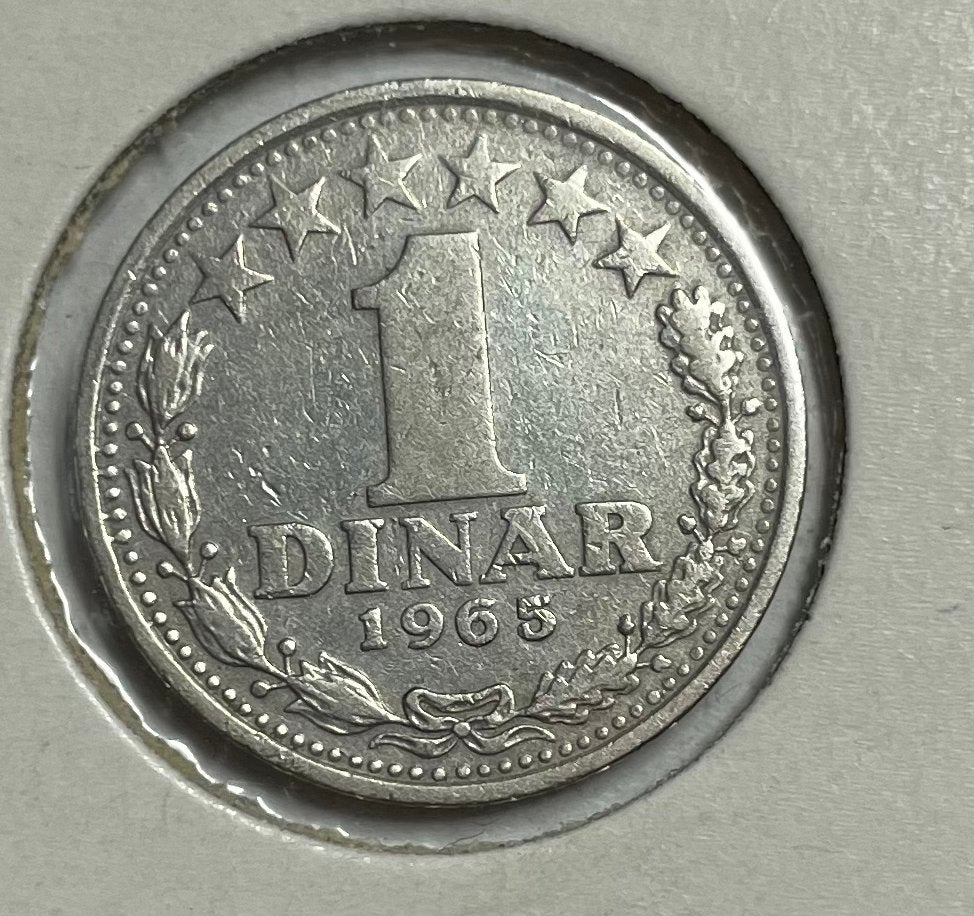 1 dinar Joegoslavië 1965, Ophalen of Verzenden